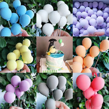 Load image into Gallery viewer, 5pcs/Set Colorful Clay Balloon Cake Topper