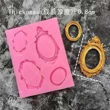 Load image into Gallery viewer, Silicone Mirror/Frame Fondant Molds