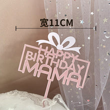 Load image into Gallery viewer, Dad / Mom Acrylic Cake Topper