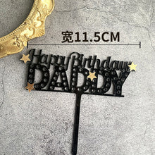 Load image into Gallery viewer, Dad / Mom Acrylic Cake Topper