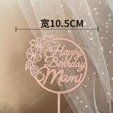 Load image into Gallery viewer, Dad / Mom Acrylic Cake Topper