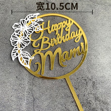 Load image into Gallery viewer, Dad / Mom Acrylic Cake Topper