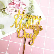 Load image into Gallery viewer, Dad / Mom Acrylic Cake Topper