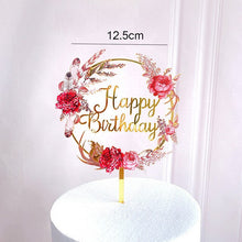 Load image into Gallery viewer, Various Designs - Happy Birthday Acrylic Cake Topper