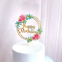 Load image into Gallery viewer, Various Designs - Happy Birthday Acrylic Cake Topper