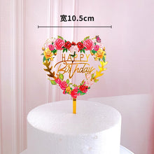 Load image into Gallery viewer, Various Designs - Happy Birthday Acrylic Cake Topper