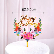 Load image into Gallery viewer, Various Designs - Happy Birthday Acrylic Cake Topper