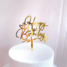 Load image into Gallery viewer, Various Designs - Happy Birthday Acrylic Cake Topper