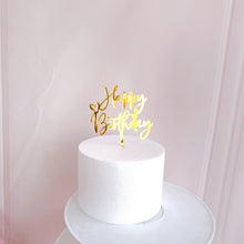 Load image into Gallery viewer, Various Designs - Happy Birthday Acrylic Cake Topper