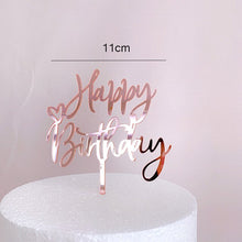Load image into Gallery viewer, Various Designs - Happy Birthday Acrylic Cake Topper