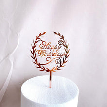 Load image into Gallery viewer, Various Designs - Happy Birthday Acrylic Cake Topper