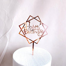 Load image into Gallery viewer, Various Designs - Happy Birthday Acrylic Cake Topper
