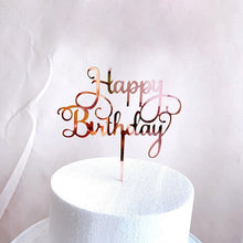 Load image into Gallery viewer, Various Designs - Happy Birthday Acrylic Cake Topper