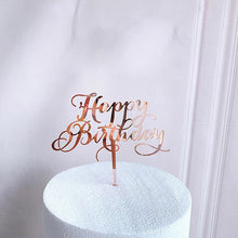 Load image into Gallery viewer, Various Designs - Happy Birthday Acrylic Cake Topper