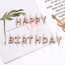 Load image into Gallery viewer, Candle Sets; Happy Birthday Letter Candles; Cake Birthday Party Candles Supplies