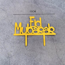 Load image into Gallery viewer, 2021 New Eid Mubarak Cake Topper Acrylic