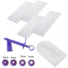Load image into Gallery viewer, 4Pcs Cake Comb/Sprinkle Gun/Impression Mat Set