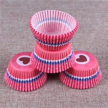 Load image into Gallery viewer, 100Pc Paper Cake Forms Cupcake ; Baking Cupcake Paper Party Supplies