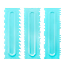 Load image into Gallery viewer, 3Pcs/Set Cake Decorating Comb/Smoother with 24 Design Textures
