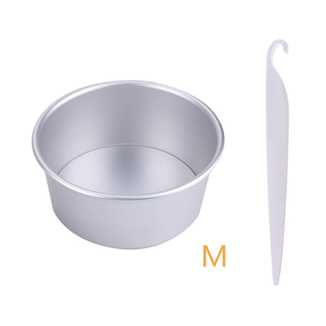 4/6/8 Inch Round Cake Pan Set With Removable Bottom Aluminum Alloy Cake Pans