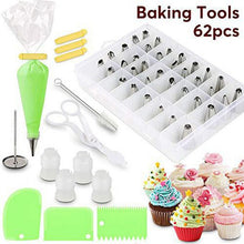 Load image into Gallery viewer, 90 Pcs Russian Piping Tips Set with Storage Case Cake Decorating Supplies Kit Frosting Tips Nozzles Pastry Bags Baking Tools

