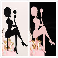 Load image into Gallery viewer, Fashion Lady Acrylic Cake Topper
