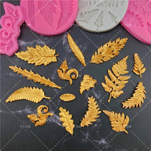 Load image into Gallery viewer, Leaf Shape Fondant Silicone Mold
