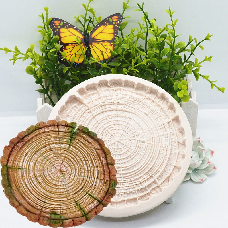 Tree Rings Silicone Fondant Molds