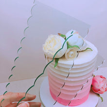 Load image into Gallery viewer, Acrylic Cake Scraper Decorative Comb and Icing Smoother
