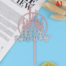 Load image into Gallery viewer, Acrylic Firework Castle Princess Cake Topper

