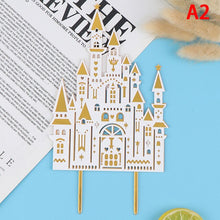 Load image into Gallery viewer, Acrylic Firework Castle Princess Cake Topper
