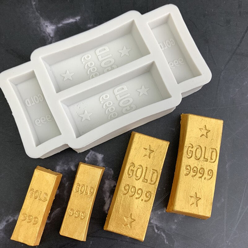 Gold Bars Silicone Fondant Mold
