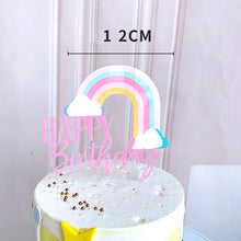 Load image into Gallery viewer, Rainbow Acrylic Birthday Cake Topper
