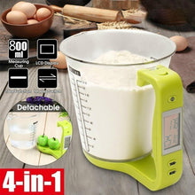Load image into Gallery viewer, 1000g Professional Electronic Digital Kitchen Weight Scale Wet or Dry Measurement Cup with LCD Display

