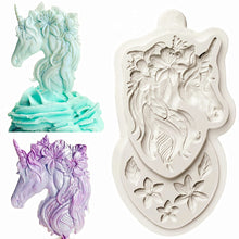 Load image into Gallery viewer, Unicorn Flower Silicone Fondant Mold
