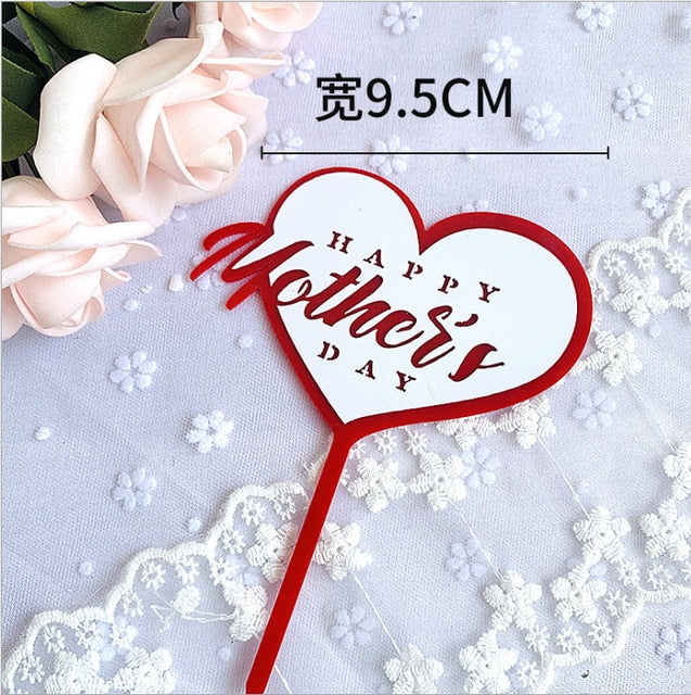 Happy Mother's Day Acrylic Cake Topper