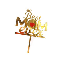 Load image into Gallery viewer, Best MOM Acrylic Cake Toppers
