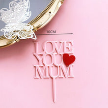 Load image into Gallery viewer, Best MOM Acrylic Cake Toppers
