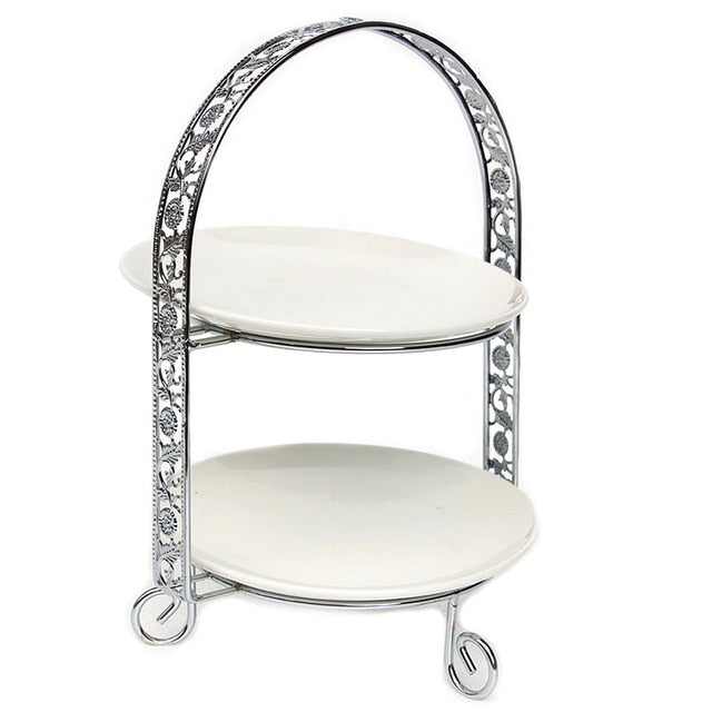 Double-Layer Arch Shaped  Dessert Rack