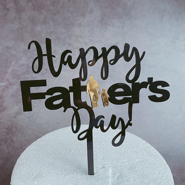Acrylic DAD Cake Topper - Various Styles